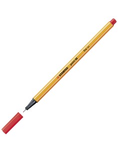  C/10 STABILO POINT 88 ROJO Nº40 PUNTA DE FIBRA 0,4MM.  2